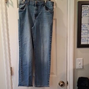 Classic Light Blue Straight Leg Jeans for Boys